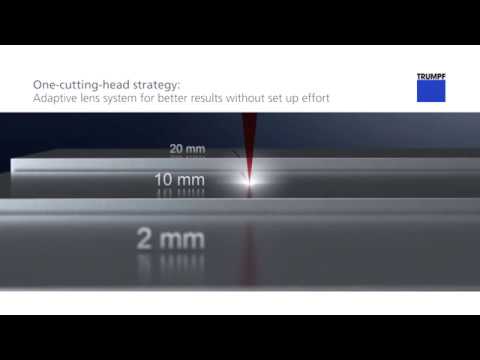 TRUMPF laser cutting: TruLaser – one-cutting-head strategy