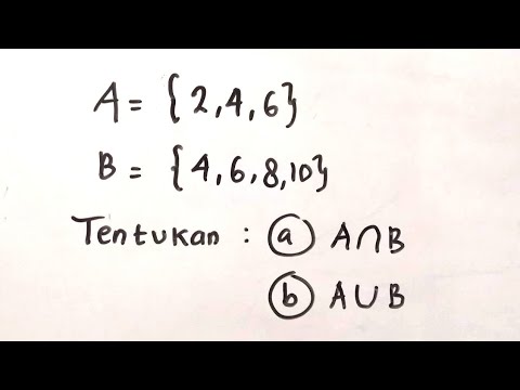 Irisan dan Gabungan dari Dua Himpunan - Matematika SMP