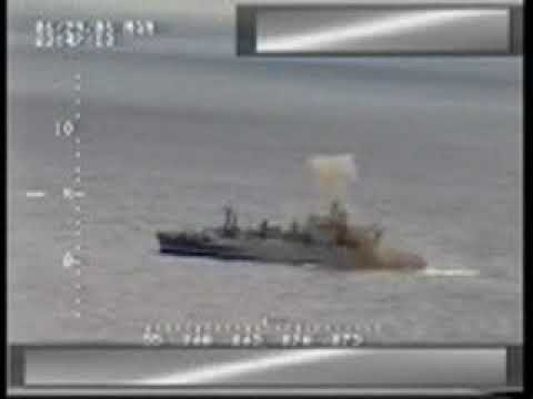 USS San Juan Hits USNS Butte