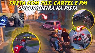 QUEBRADEIRA NA PISTA! | TRETA COM TILT, CARTEL E PM | F TURQUIA? - BKINHO RP CLIP'S