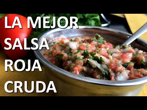 Como Hacer Salsa Roja Cruda | #salsamexicana #cocinamexicana #comidamexicana