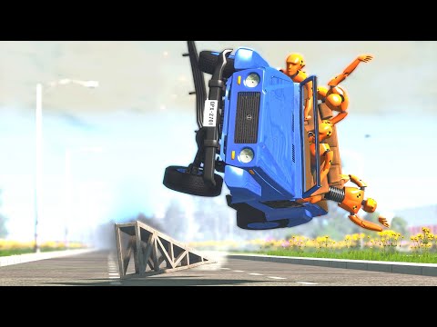 Satisfying Rollovers with Dummies #21 - BeamNG Drive | CRASHdriven