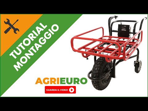 Carriola a batteria Geotech CAR 165E : come montare carriola con batteria al litio