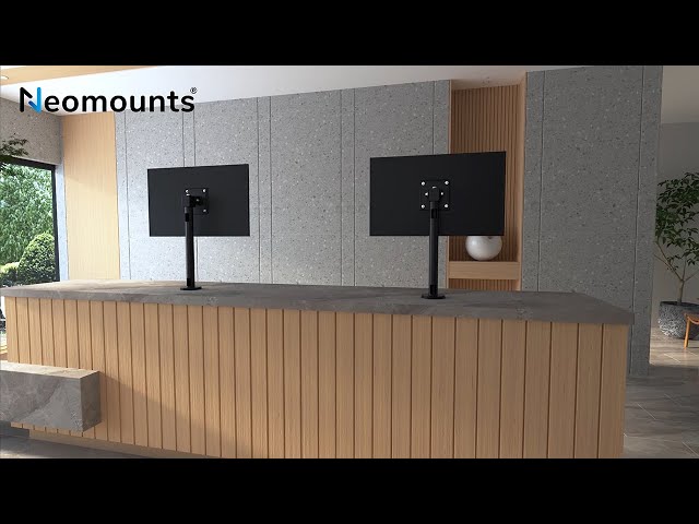 Vidéo teaser pour Neomounts NS-DPOS100BLACK flat screen desk mount