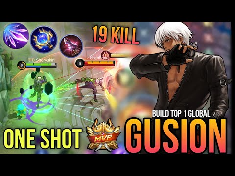19 KILLS!! Gusion One Shot - Build Top 1 Global Gusion ~ MLBB