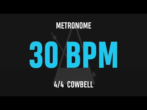 30 BPM 4/4 - Best Metronome (Cowbell)
