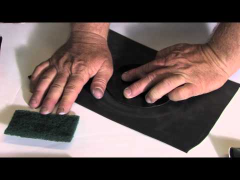 Pond liner repair/ how to fix a hole in your ponds liner