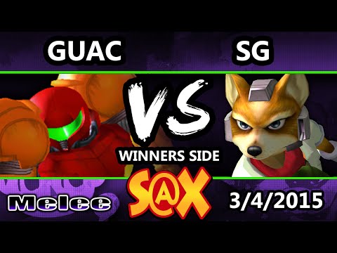 S@X - Guac (Samus) Vs. SG (Fox) SSBM Winners Side - Smash Bros. Smash Bros. Melee