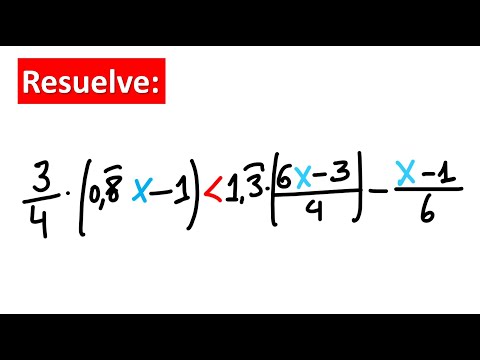 INECUACIONES DE PRIMER GRADO. Ejercicio resuelto