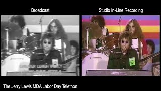 John Lennon on The Jerry Lewis Telethon (Comparison)