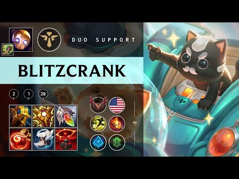 Blitzcrank Support vs Morgana - NA Grandmaster Patch 25.22
