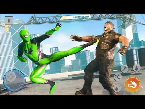Amazing Spider Rope Superhero Part-2 | Rescue City Spider Rope Hero Android GamePlay | By Game Crazy