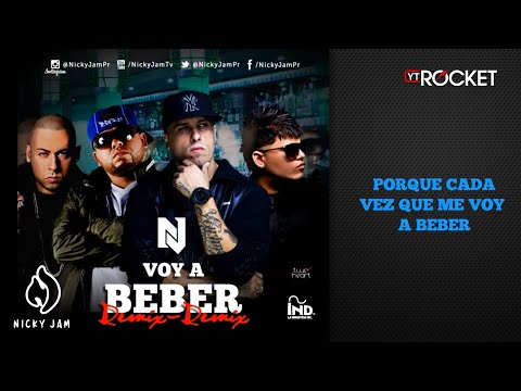 Nicky Jam - Voy a Beber Remix 2 Ft Ñejo, Farruko y Cosculluela | Video Con Letra | Reggaeton 2014