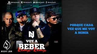 Nicky Jam - Voy a Beber Remix 2 Ft Ñejo, Farruko y Cosculluela | Video Con Letra | Reggaeton 2014