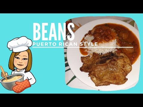 Simple and Quick Puerto Rican Style Beans - Habichuelas Guisadas