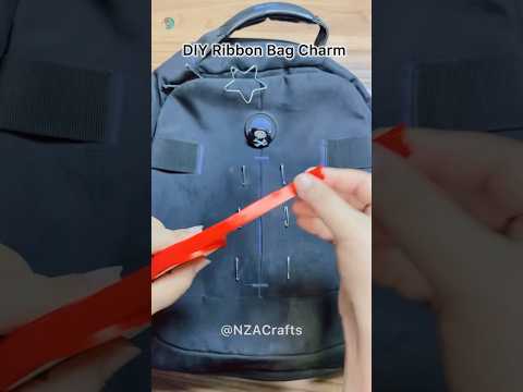 DIY Ribbon Bag Charm (747) ASMR Tutorial #diy #gift #viral #asmr #shorts #usashorts