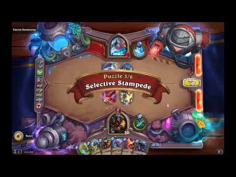 Solution Puzzle Lab Lethal: Selective Stampede - Electra Sturmsurge (5/6), Hearthstone Boomsday