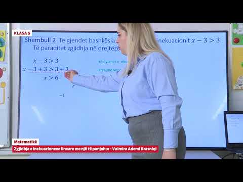 e Mesimi Klasa 6 - 6060   Matematikë   Zgjidhja e inekuacioneve lineare me një të panjohur