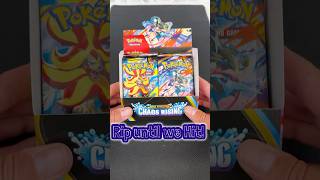 Rip until we Hit! Chaos rising booster box!(6/7) #pokemon #pokemoncards #megaevolutions #chaosrising