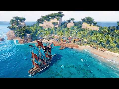 Corsair Cove | Playing It Early - NEW PIRATE CITY BUILDER and Amazing Promising Base Building Sim