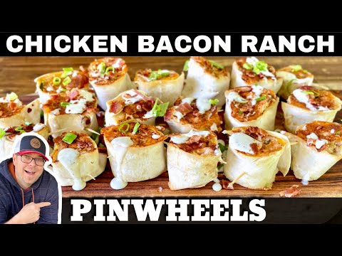 Chicken Bacon Ranch Pinwheels Easy GRIDDLE Appetizers!