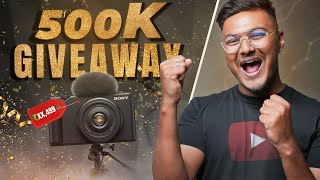 500K Subscribers Giveaway 🎉🥳 | Camera, Microphone, Light & More!