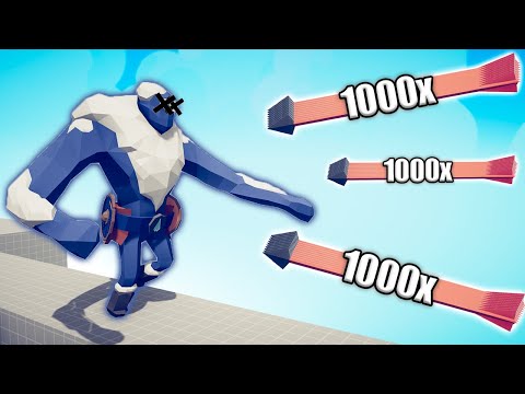 ICE GIANT vs 1000x OVERPOWERED UNITS - TABS | Totally Accurate Battle Simulator 2023