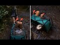 Festival Goers Have Hard Time Walking Through The Mud