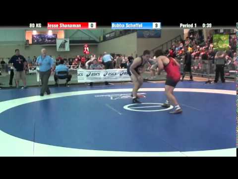 Men`s Freestyle 80 KG Jesse Shanaman vs. Bubba Scheffel