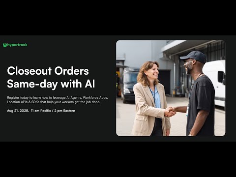 Closeout Orders Same-day with AI