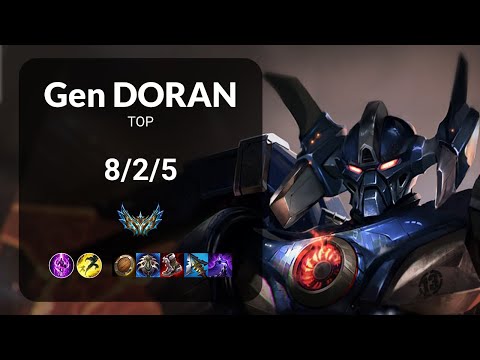 Gen Doran Aatrox vs Renekton TOP - KR CHALLENGER Patch 14.5