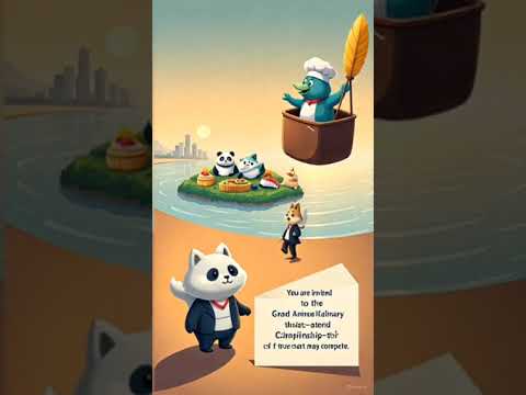 Golden Feather Unlocks Secret Animal Chef Island! 🐾🦜✨ #dog #animals #trending #aishorts2025 #shorts