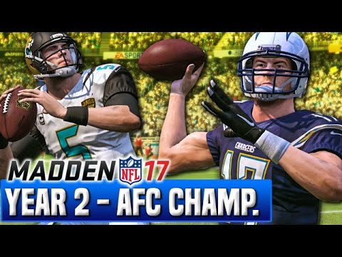 Madden 17 Chargers Franchise Year 2 - AFC Championship vs Jaguars | Ep.42