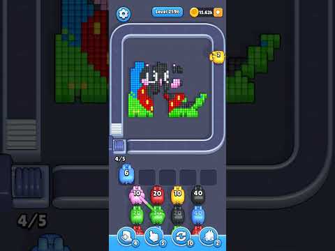 Pixel Flow Level 2596 Walkthrough
