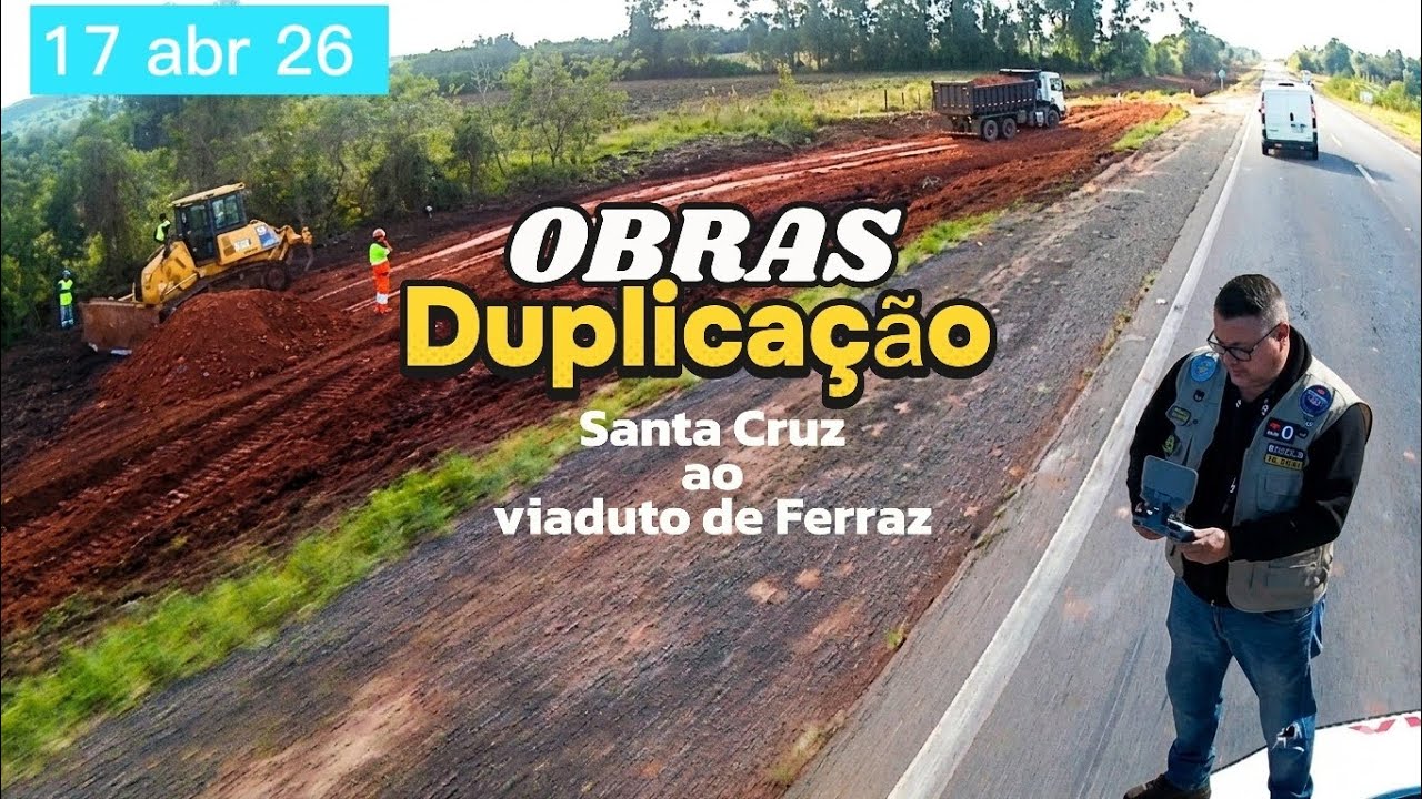 Duplication of RSC 287, from Santa Cruz do Sul to the Ferraz viaduct, see how the works are progr...