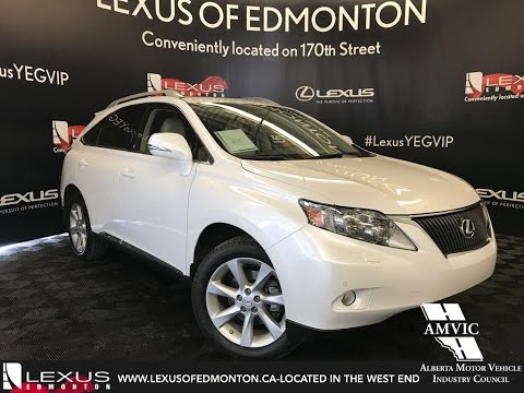 Used White 2012 Lexus RX 350 Ultra Premium Package 1 In Depth Review Camrose Alberta