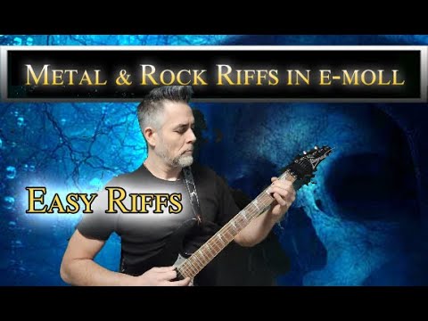 3 einfache Metal Riffs Power Chords mit Tabs Erklärung - 90 BPM und 180 BPM