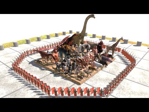 100 ROMANUS vs ALL UNITS - Animal Revolt Battle Simulator