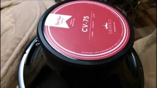 Video thumbnail for Eminence CV-75 heavy distortion by BearAmps
