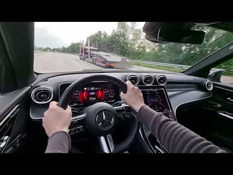 Mercedes GLC  Drive on Autobahn & Top Speed