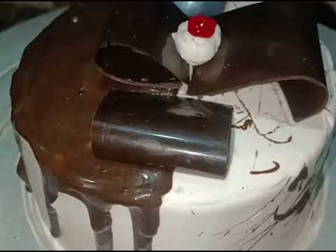 chocolate garnish cake #decorating #minivlog _-7#video @sabikathapa0395