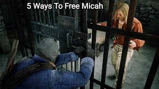 All 5 Ways To Free Micah Out Of Strawberry Jail (Blessed Are The Meek) - RDR2