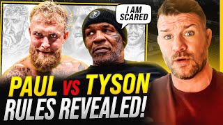BISPING reacts: Mike Tyson vs Jake Paul RULES REVEALED - I'M SCARED TO DEATH!