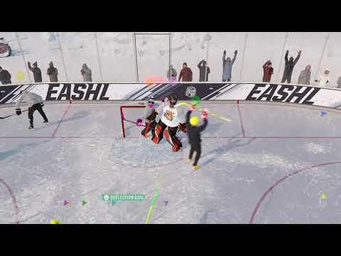 NHL® 20 Two deflections in one!