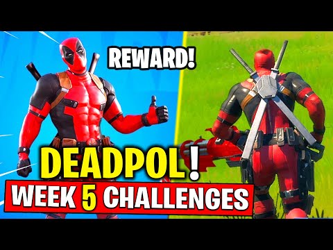 Fortnite Week 5 Deadpool Challenges! How to Get Deadpool Skin Early in Fortnite Chapter 2 - Season 2