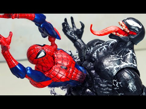 Venom Control Spider-man and Take Revenge on Gwen Stacy In Spider-verse | Figure Stop Motion