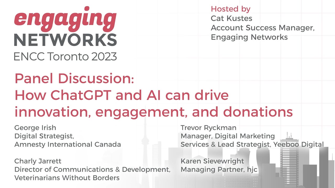 Panel Discussion: How ChatGPT and AI can drive innovation, engagement, and donations