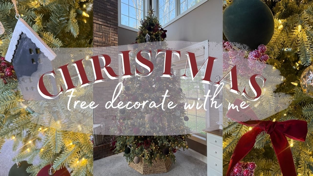 NEW COZY 2025 CHRISTMAS TREE DECORATE WITH ME | DECORATE THE CHRISTMAS TREE WITH ME