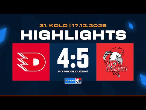 Highlights | HC Dynamo Pardubice vs. HC Olomouc 4:5p | 17.12.2025