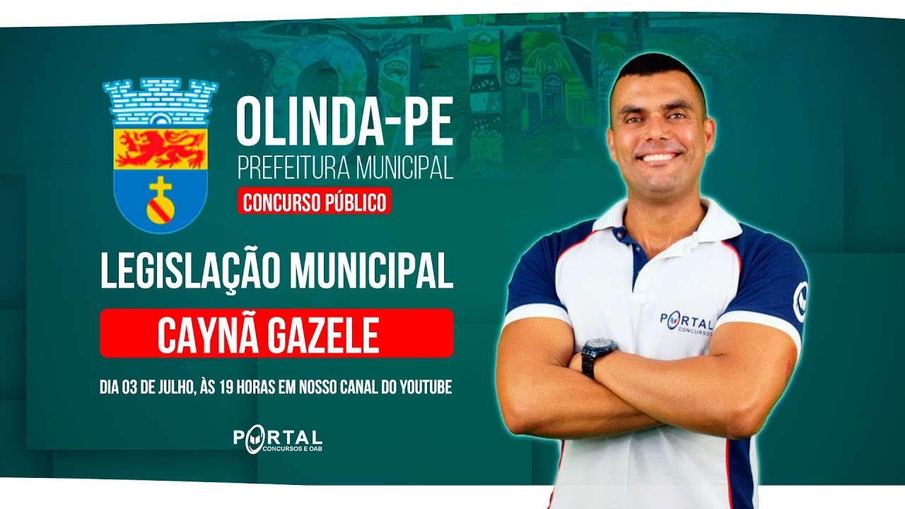 CONCURSO PREF. OLINDA-PE: LEGISLAÇÃO MUNICIPAL